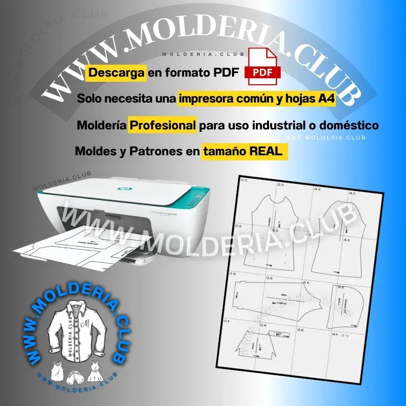 Patrón de Costura de Short Corto para Mujer - Molde de Pantalón de Verano